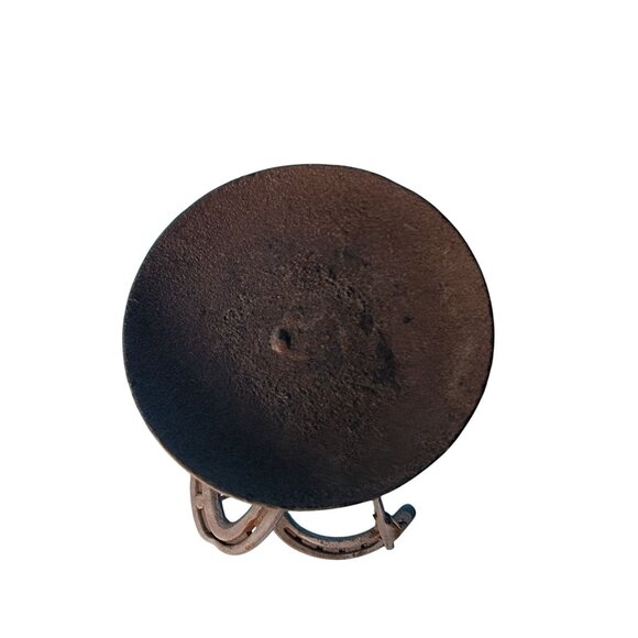 Cowboy Horseshoe Sculpture Candle Holder - Picture 7 of 8